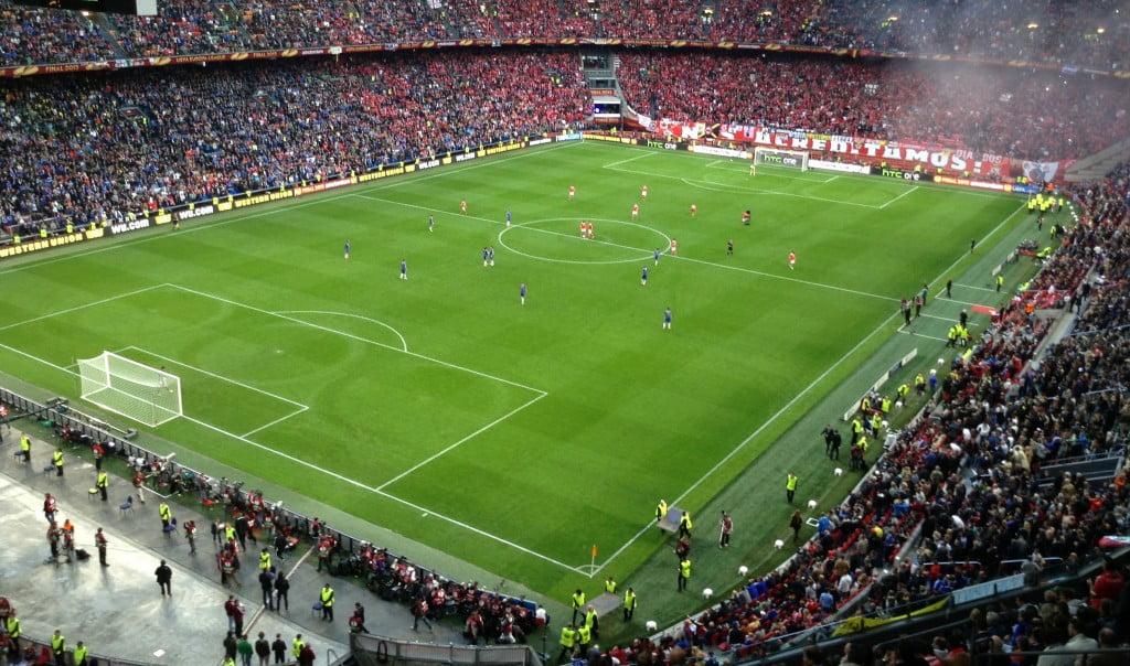 Benfica encontrou o Chelsea na final da Liga Europa em 2013 Fonte: Syrcro, Wikipedia
