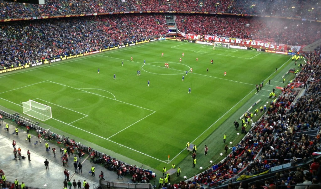 Benfica encontrou o Chelsea na final da Liga Europa em 2013 Fonte: Syrcro, Wikipedia