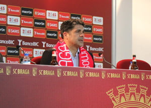 Jorge Paixão, treinador do Braga.  Fonte: Bragatv.pt