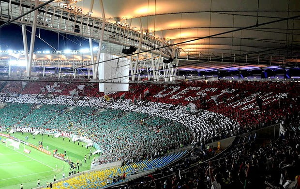 Torcida tricolor ao rubro no Maracanã Fonte: globoesporte.globo.com