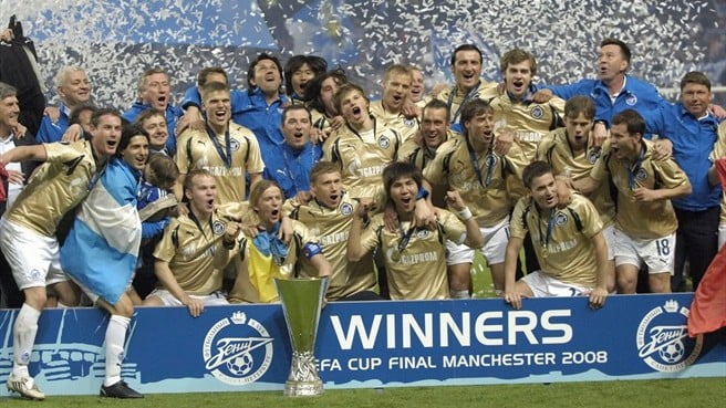 Em 2008, o Zenit surpreendeu com a conquista da Liga Europa  Fonte: UEFA