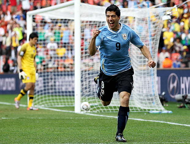 Luis Suárez é a estrela maior do conjunto do Uruguai  Fonte: generalseveriano.wordpress.com