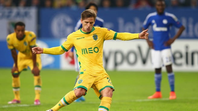 Adrien Silva recolocou o Sporting na discussão do encontro ao converter um penálti aos 64 minutos Fonte: UEFA