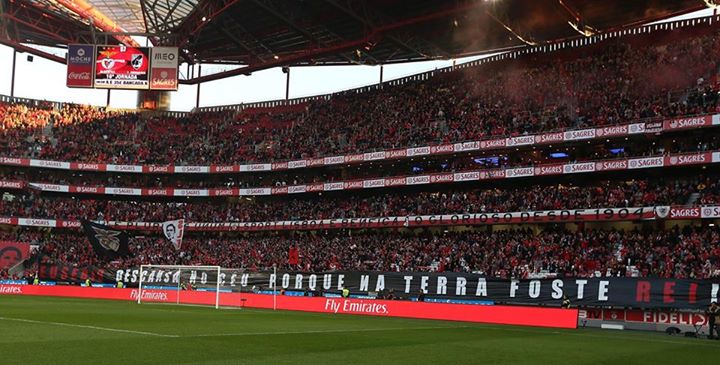 Sem palavras Fonte: Facebook Oficial do Sport Lisboa e Benfica