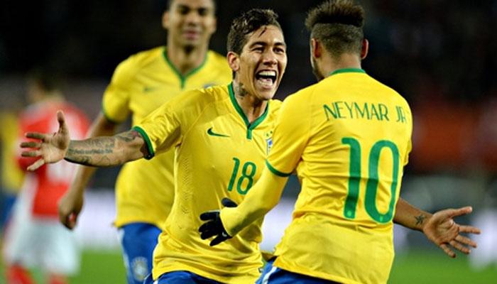 Roberto Firmino deverá ser titular no ataque, com a estrela Neymar  Fonte: latestnews360.com