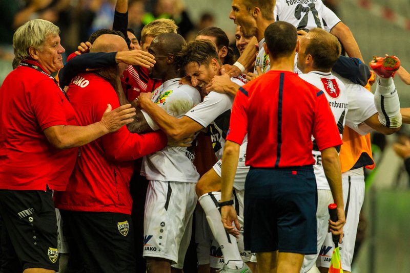 O Altach fez a festa frente ao V. Guimarães Fonte: Site Oficial do Altach