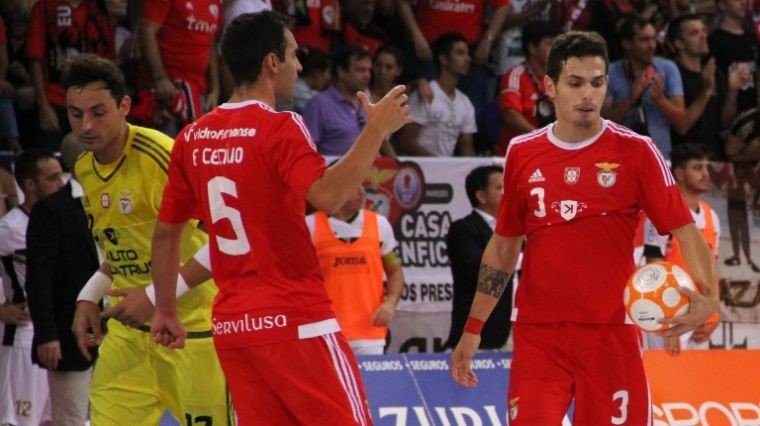 O Benfica conseguiu uma vitória tranquila na Quinta dos Lombos Fonte: Futsal Global