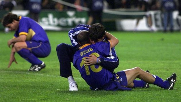 Hermes Desio foi o espelho da tristeza do conjunto vitoriano após a derrota com o Liverpool na final da Taça UEFA em 2001