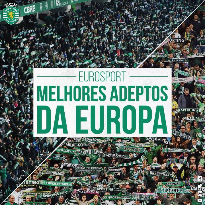 Somos os melhores adeptos com ou sem concursos da Eurosport Fonte: Sporting CP