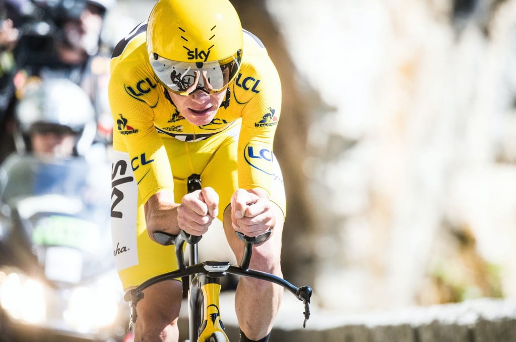 Foi num contra-relógio que Froome atingiu a liderança Fonte: Tour de France